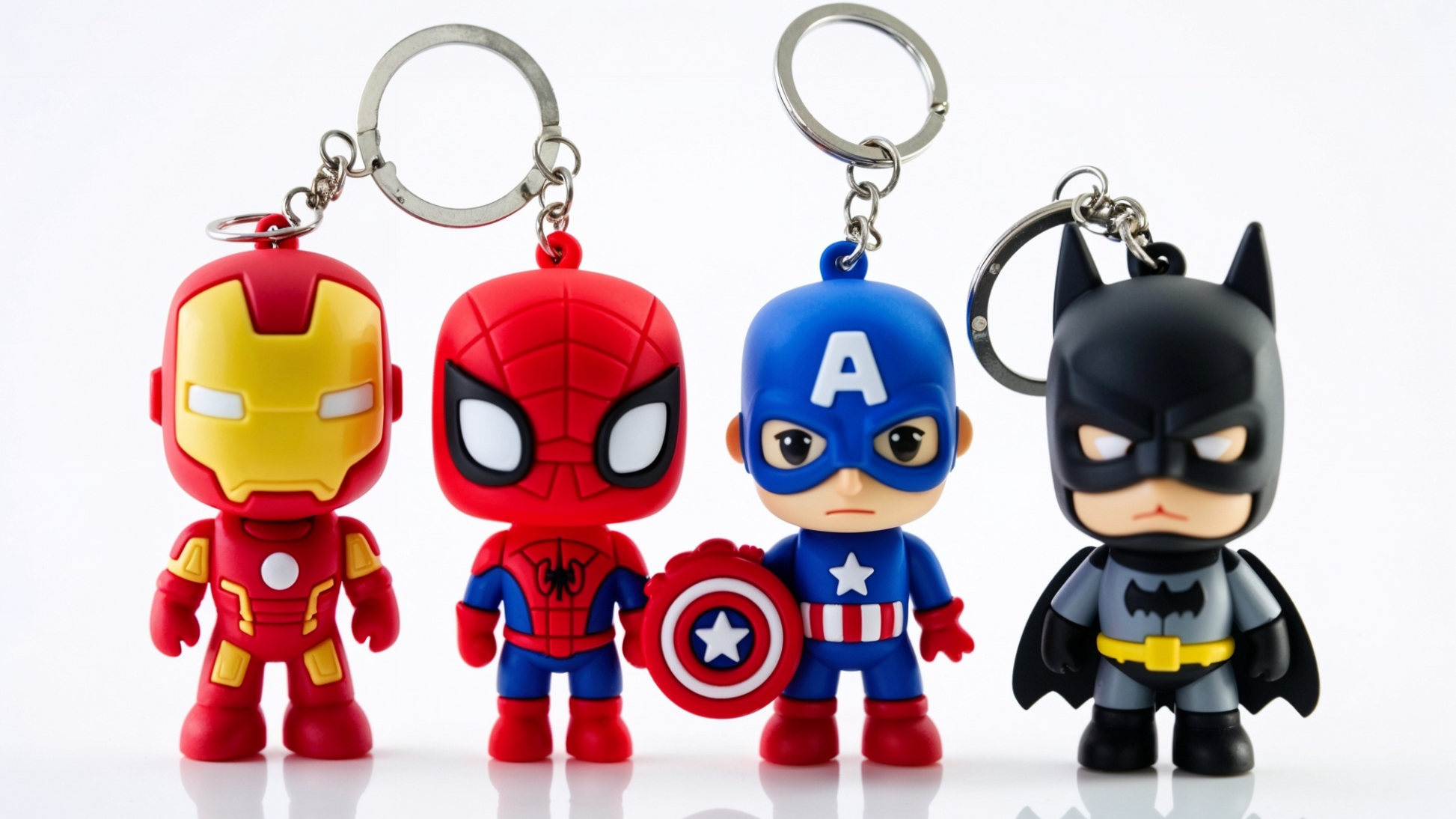 Superhero Keychain – Batman, Spiderman, Iron Man & More Characters for Fans ToyWinkle Toys