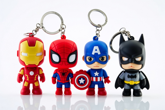 Superhero Keychain – Batman, Spiderman, Iron Man & More Characters for Fans ToyWinkle Toys