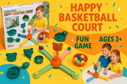 Happy Basketball Court - Multiplayer Basketball Game Toy for Kids ToyWinkle Toys