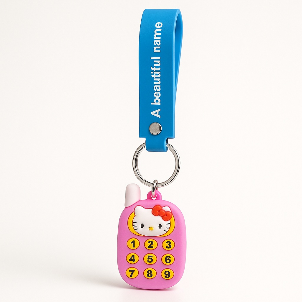1 PC Cute Mobile Phone Cartoon Keychain – Colorful Bag & Car Accessory ToyWinkle Toys