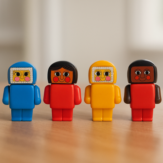 4 Eskimo Action Figures Vintage Toy - Multicolor ToyWinkle Toys