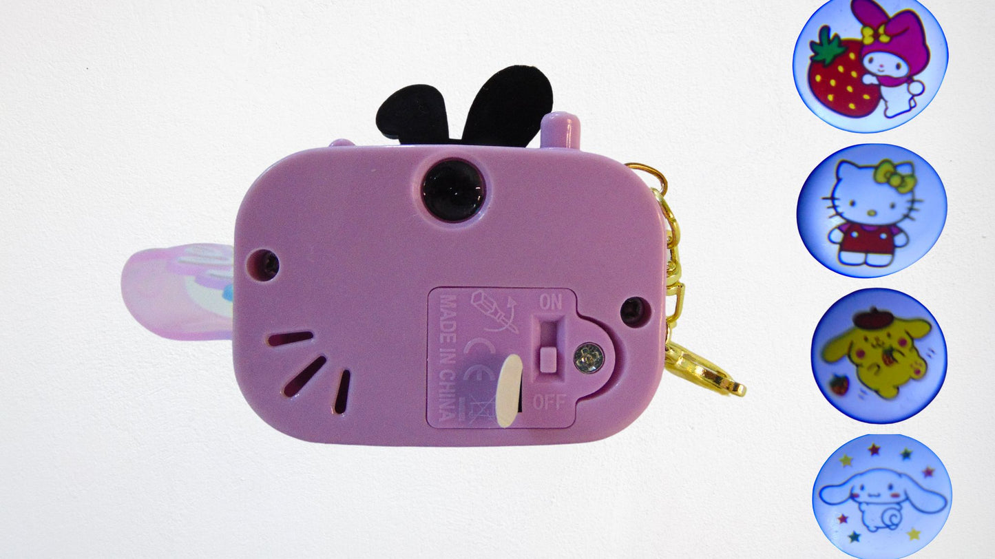 Camera Keychain Toy Anime Projection with Strap