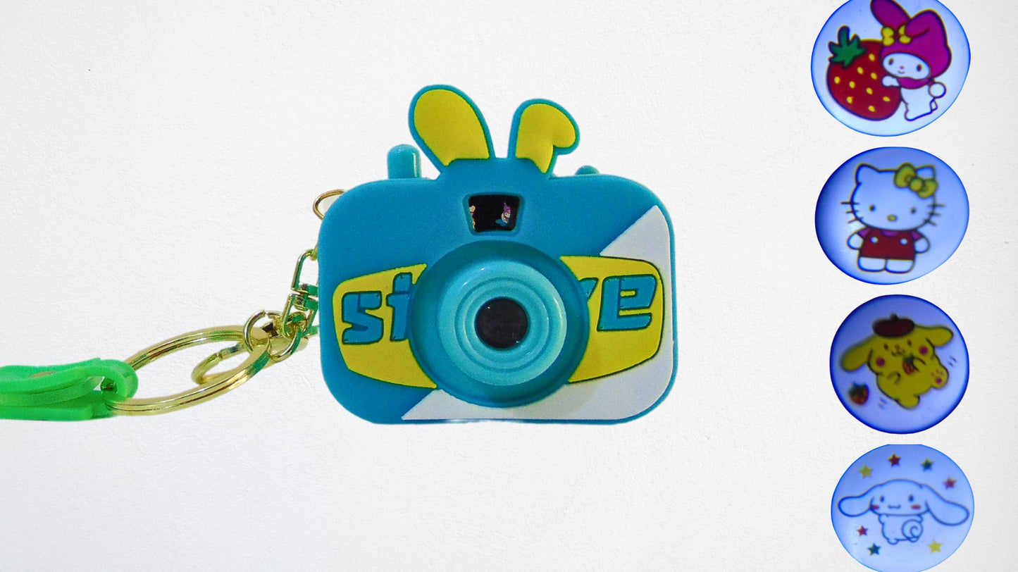 Camera Keychain Toy Anime Projection with Strap