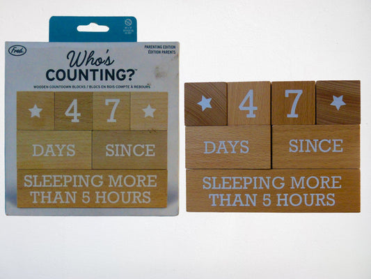 Premium Wooden Set for Countdown Moments - Parenting Milestone Blocks