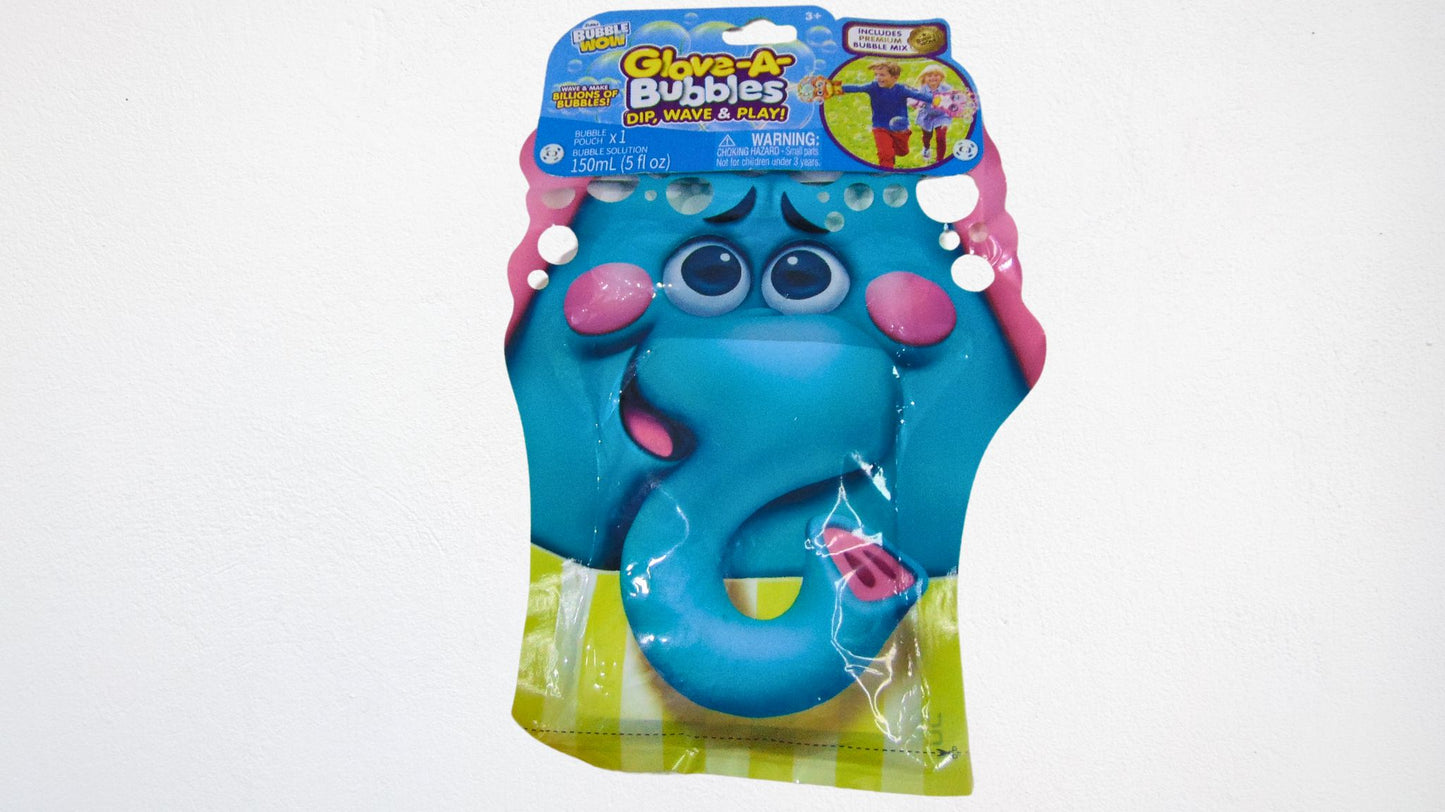 Bubble Wow Glove-A-Bubbles - Elephant Bubble Maker