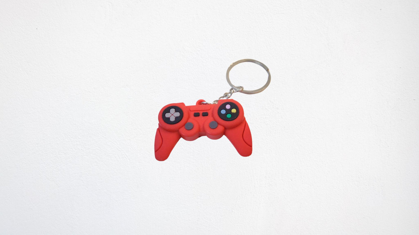 Set of 3 Keychains - Game Controller, Squid Game Character, Pikachu