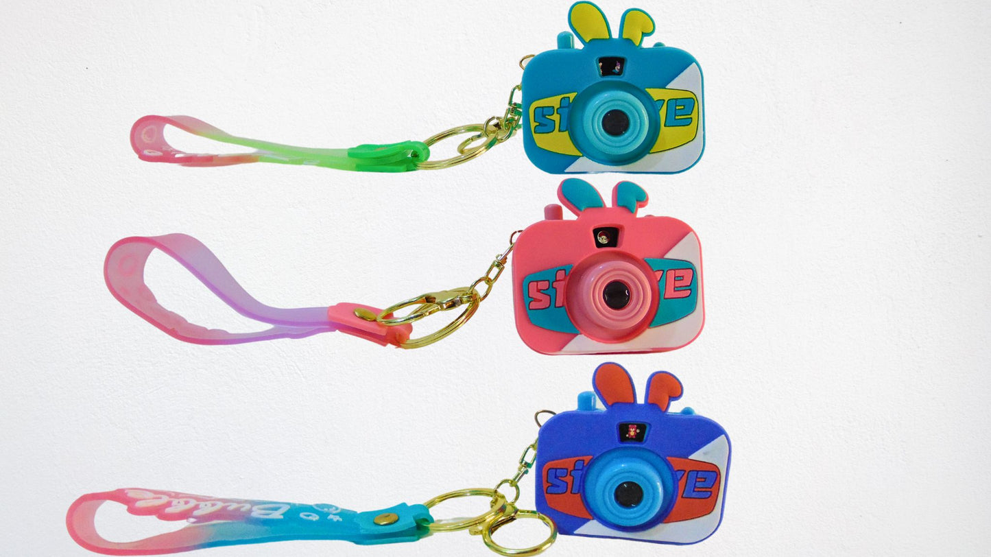 Camera Keychain Toy Anime Projection with Strap