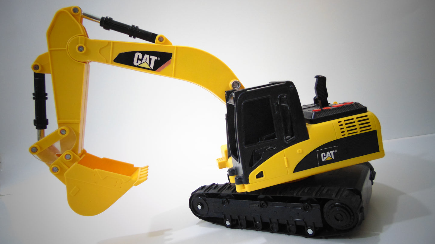 Construction Excavator - Yellow & Black, 100% Working Toy