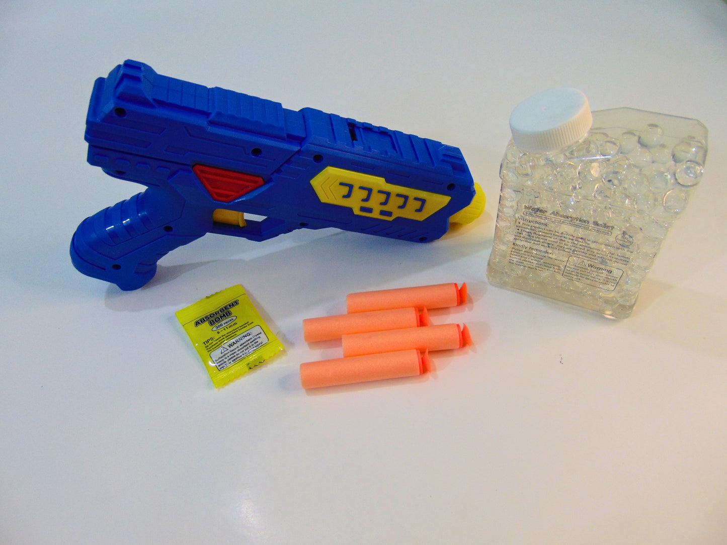 Blue Blow Gun with Soft & Water Bullets