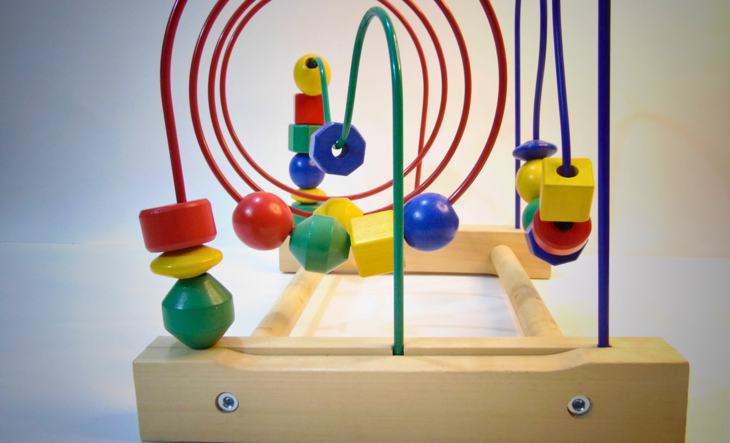 Wooden Bead Roller Coaster - Multicolor Toy & Decorative Piece