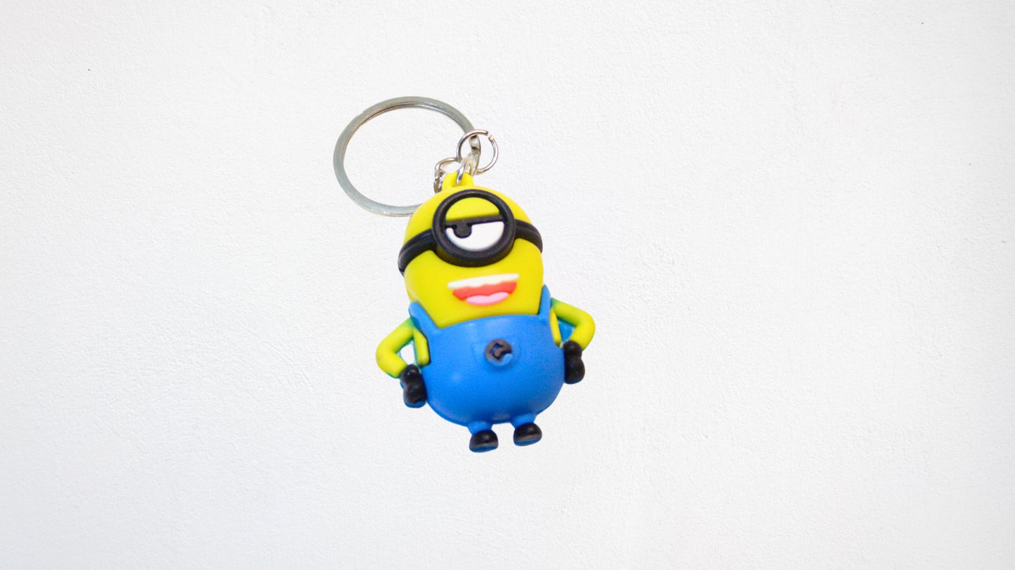 Keychain Set of 3 Iconic Keychains - Pikachu, Squid Game, Minion