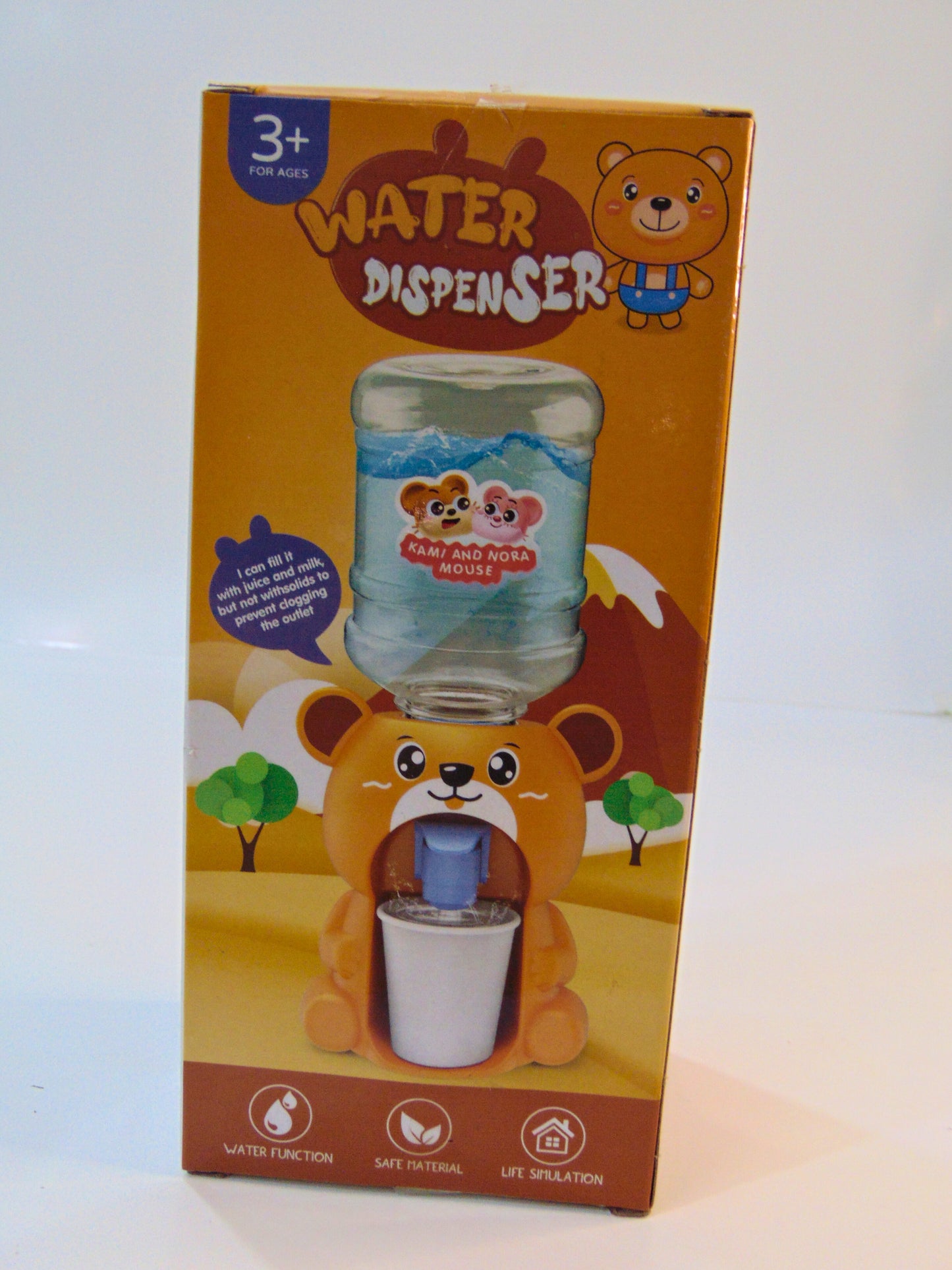 Cute Bear Shape Water Dispenser for Kids