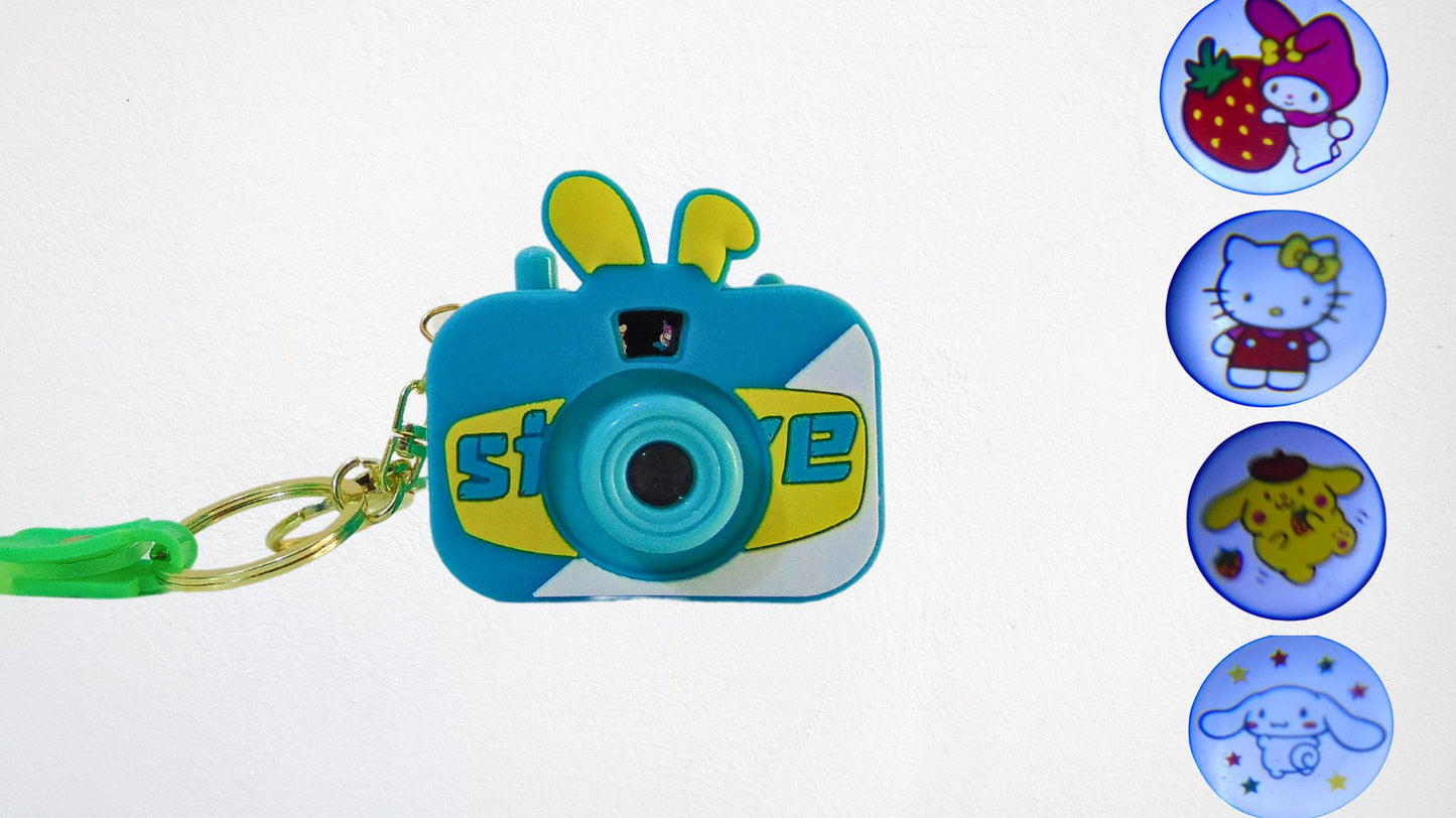 Camera Keychain Toy Anime Projection with Strap