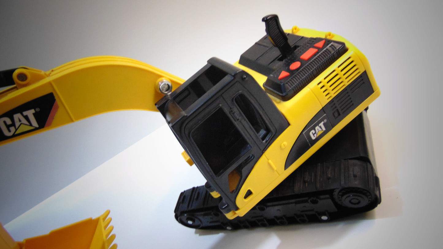 Construction Excavator - Yellow & Black, 100% Working Toy