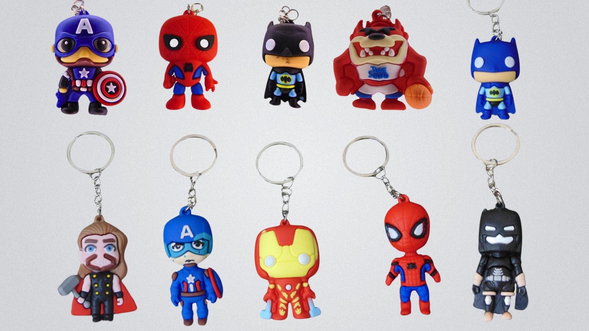 Superhero Keychain – Batman, Spiderman, Iron Man & More Characters for Fans ToyWinkle Toys