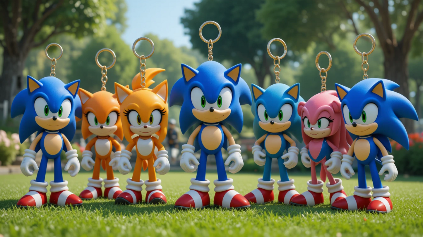 1 PC Sonic Game Character Keychain – Available in Multicolors ToyWinkle Toys