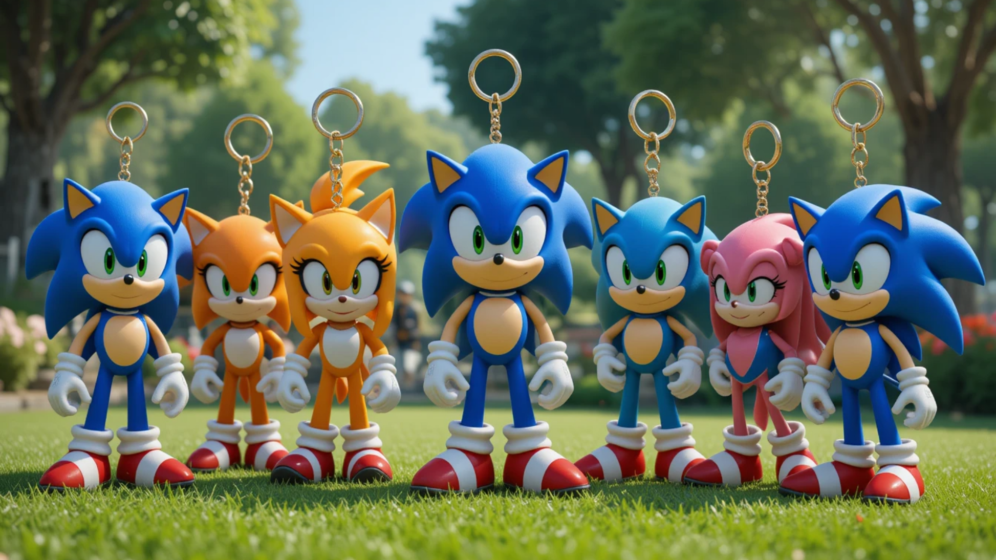 1 PC Sonic Game Character Keychain – Available in Multicolors ToyWinkle Toys