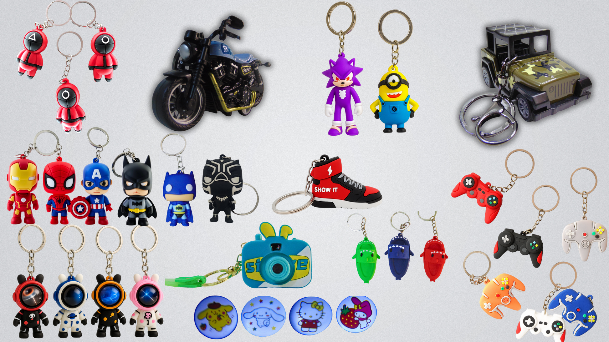 Pack of 2 Keychains - Fun Character Combos ToyWinkle Toys