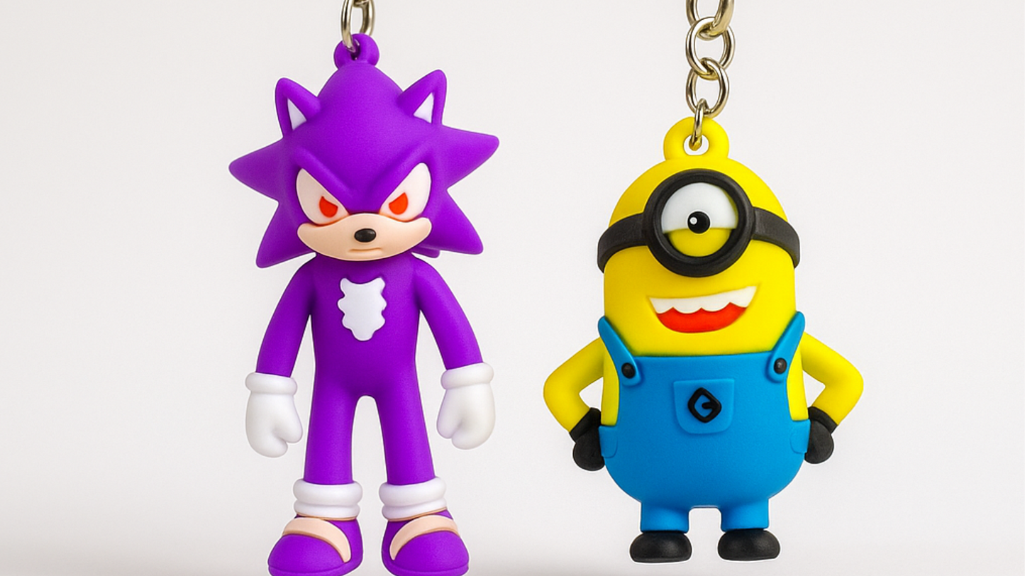 Pack of 2 Keychains - Fun Character Combos ToyWinkle Toys