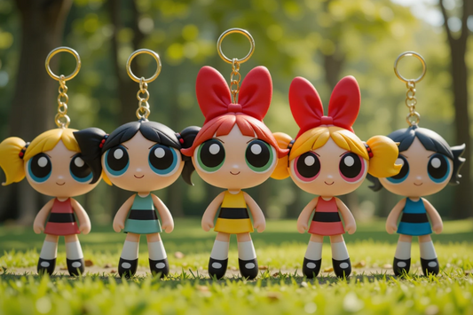 Powerpuff Girls Keychain – Cute Cartoon Keychain for Bags & Backpacks ToyWinkle Toys
