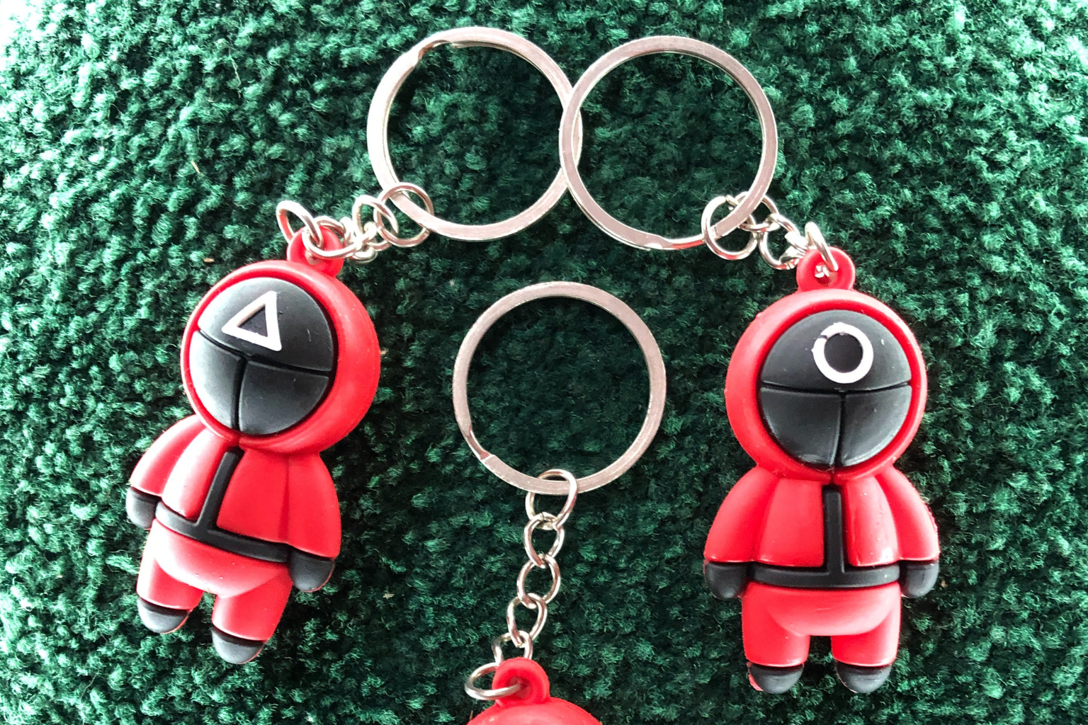 Squid Game Character Keychain (1 pc) – Cool Collectible Gift for Fans, Bags, Car Keys, Bike Keys ToyWinkle Toys