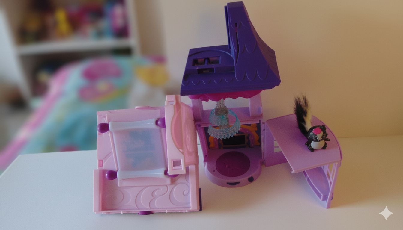 Little Twilight Sparkle Castle with Skunk Flower Pet Toy ToyWinkle Toys